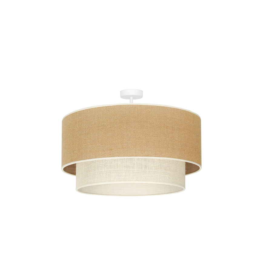 Duolla - Aufbauleuchte YUTE BOHO 3xE27/15W/230V d 60 cm braun/cremefarben