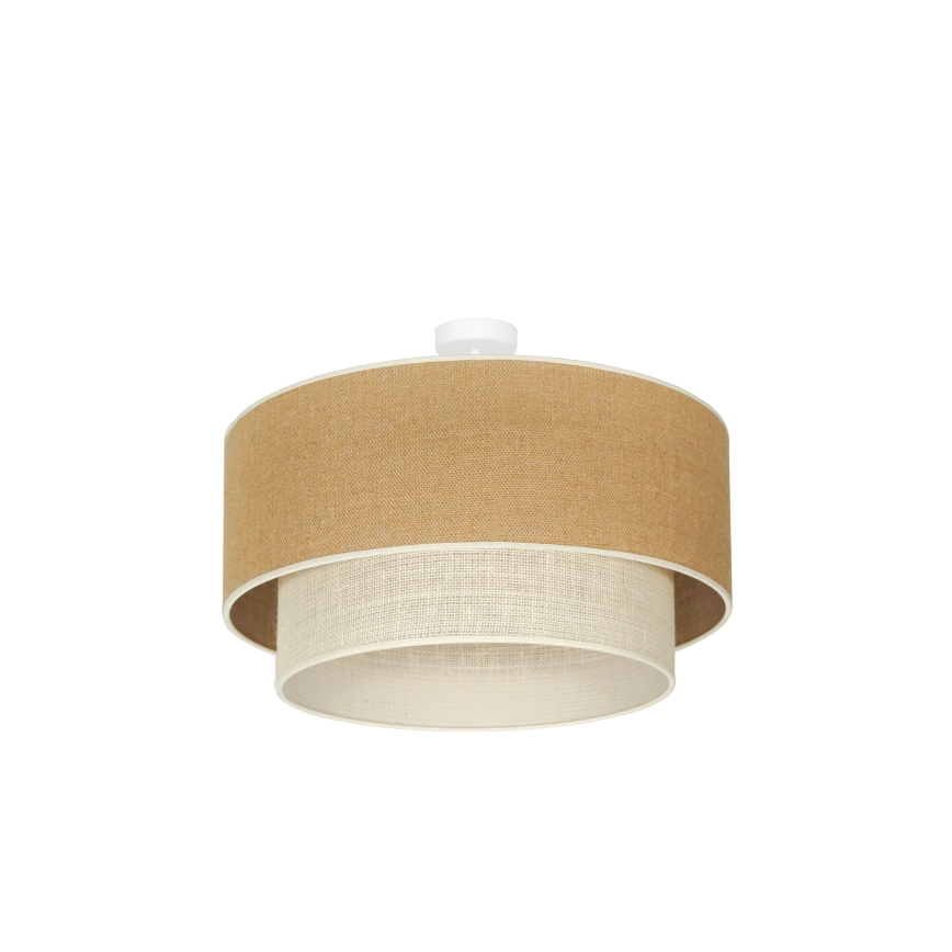 Duolla - Aufbauleuchte YUTE BOHO 3xE27/15W/230V d 60 cm braun/cremefarben