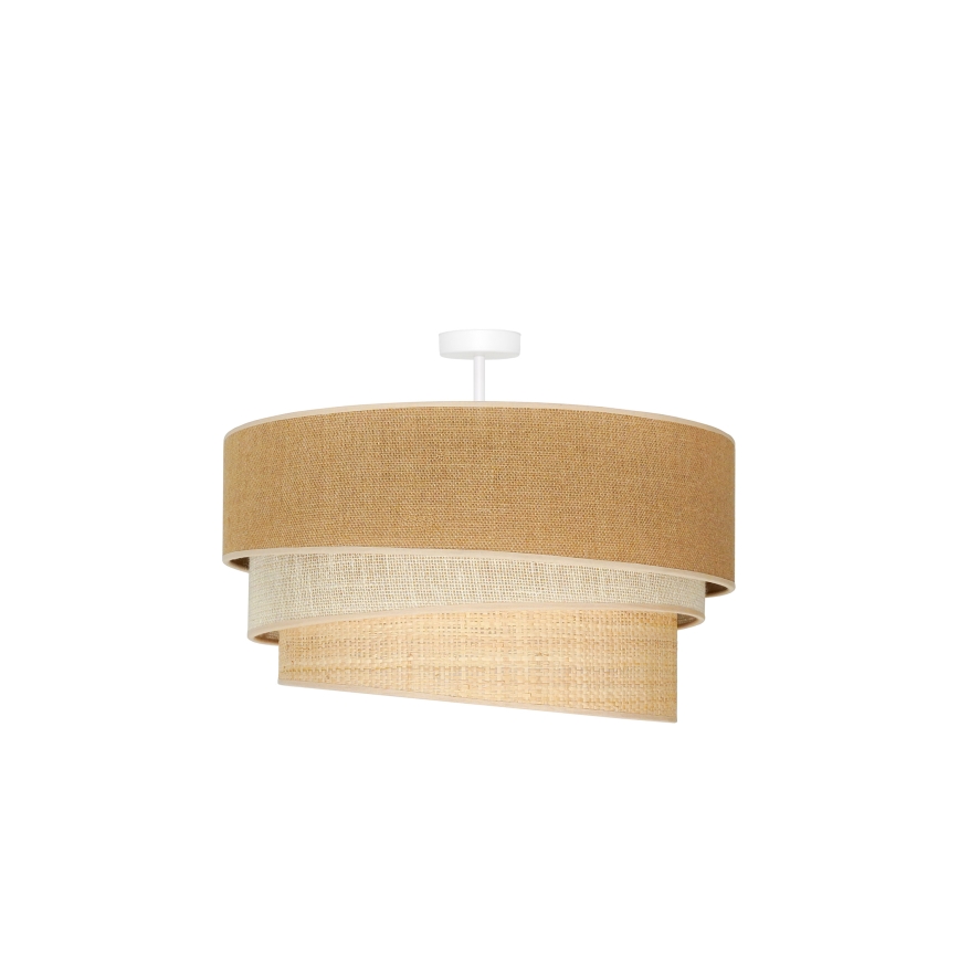 Duolla - Aufbauleuchte YUTE TRIO 3xE27/15W/230V d 60 cm braun/grau/beige