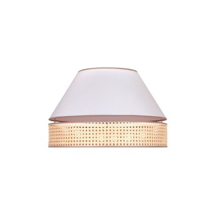 Duolla - Deckenleuchte AVIGNON 1xE27/15W/230V d 50 cm weiß/Rattan