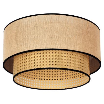 Duolla - Deckenleuchte BOHO 1xE27/15W/230V d 45 cm beige/Rattan