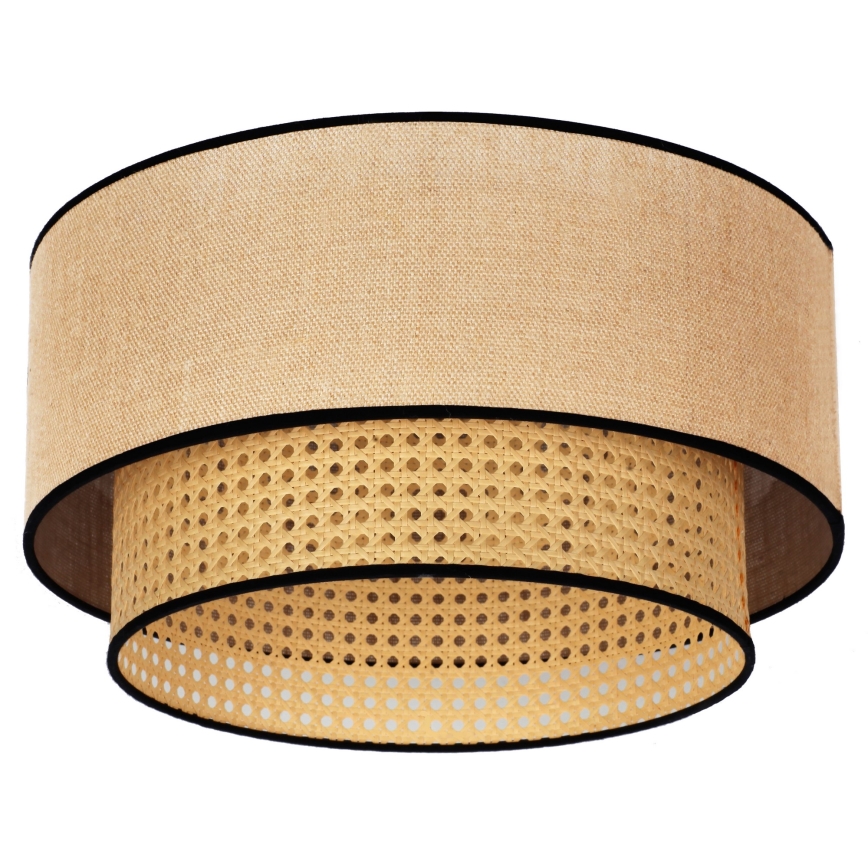 Duolla - Deckenleuchte BOHO 1xE27/15W/230V d 45 cm beige/Rattan