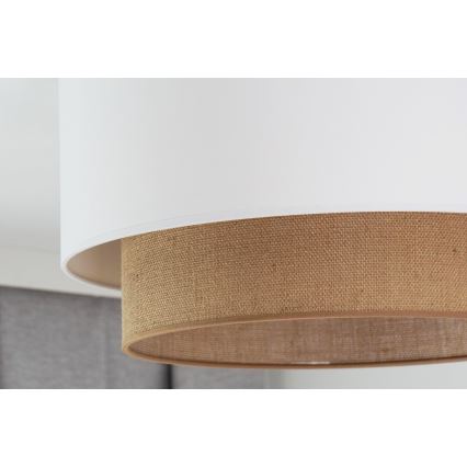 Duolla - Deckenleuchte BOHO 1xE27/15W/230V d 45 cm weiß/braun