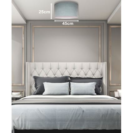 Duolla - Deckenleuchte BRISTOL 1xE27/15W/230V Ø 45 cm grün/weiß