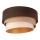 Duolla - Deckenleuchte DEVON 1xE27/40W/230V d 45 cm braun/beige