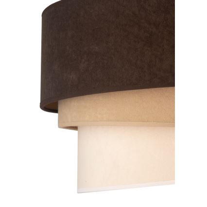 Duolla - Deckenleuchte DEVON 1xE27/40W/230V d 45 cm braun/beige