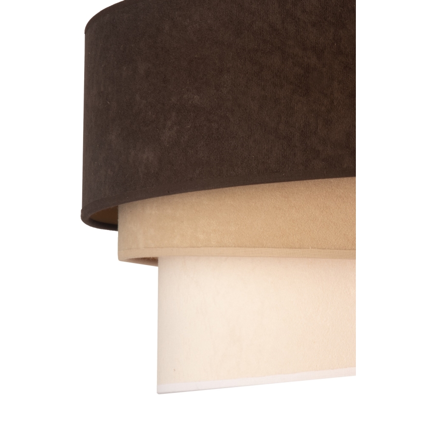 Duolla - Deckenleuchte DEVON 1xE27/40W/230V d 45 cm braun/beige