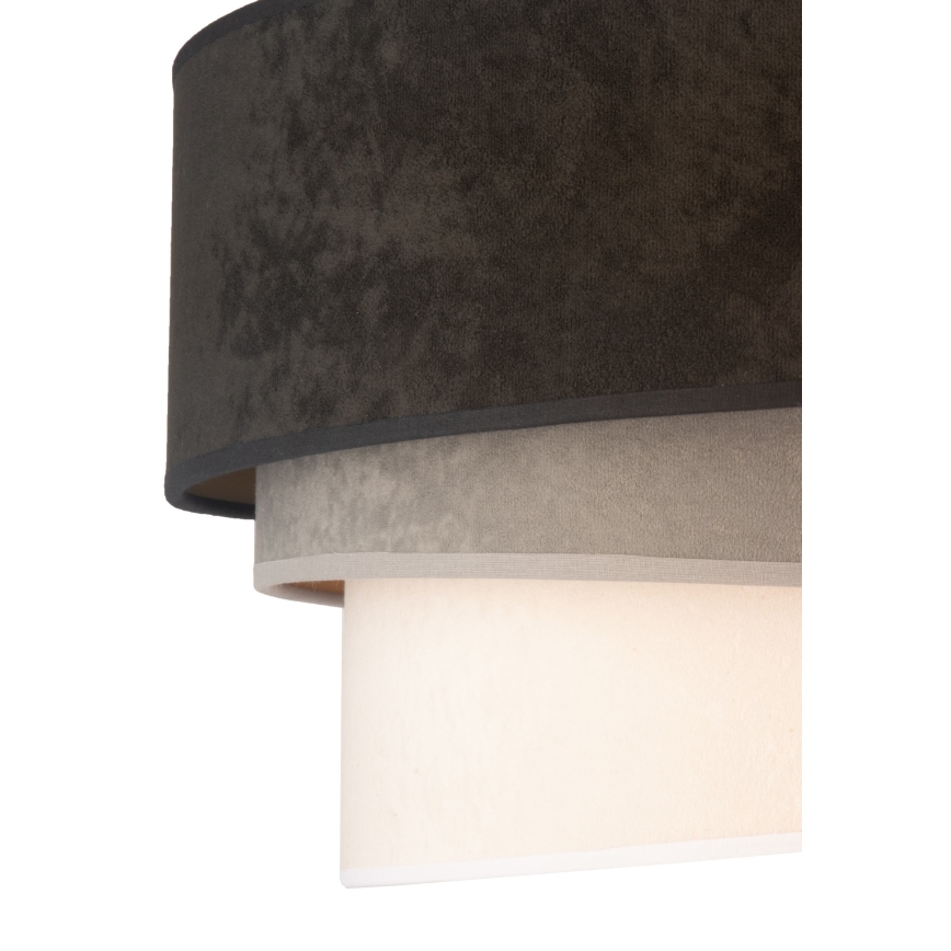 Duolla - Deckenleuchte DEVON 1xE27/40W/230V d 45 cm schwarz/grau/beige