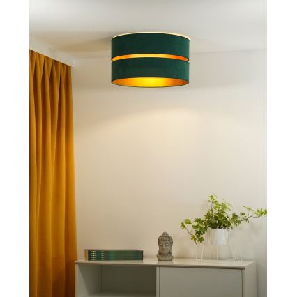 Duolla - Deckenleuchte DUO 1xE27/40W/230V d 40 cm grün/golden