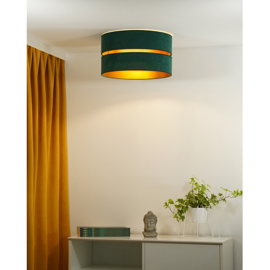 Duolla - Deckenleuchte DUO 1xE27/40W/230V d 40 cm grün/golden