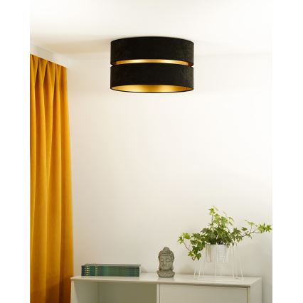 Duolla - Deckenleuchte DUO 1xE27/40W/230V d 40 cm schwarz/golden