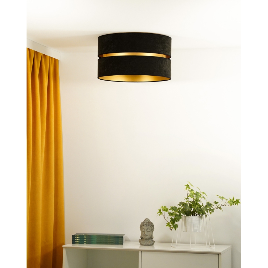 Duolla - Deckenleuchte DUO 1xE27/40W/230V d 40 cm schwarz/golden