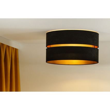 Duolla - Deckenleuchte DUO 1xE27/40W/230V d 40 cm schwarz/golden