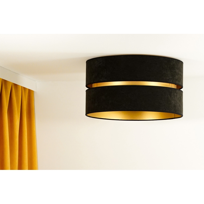 Duolla - Deckenleuchte DUO 1xE27/40W/230V d 40 cm schwarz/golden