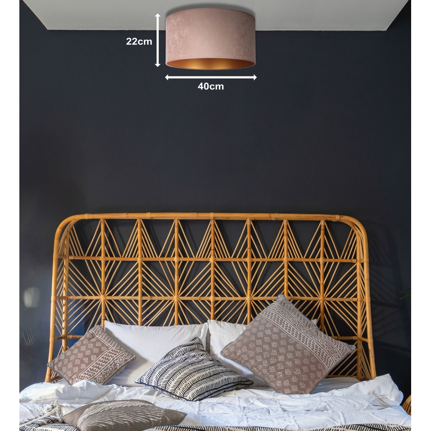 Duolla - Deckenleuchte ROLLER 1xE27/15W/230V Ø 40 cm beige/gold