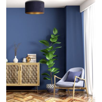 Duolla - Deckenleuchte ROLLER 1xE27/15W/230V Ø 40 cm blau/gold