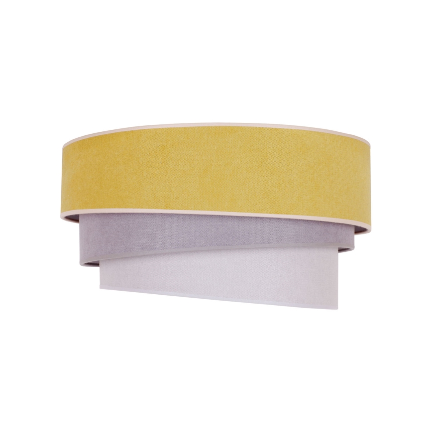 Duolla - Deckenleuchte TRIO 1xE27/15W/230V Ø 45 cm gelb/grau/weiß