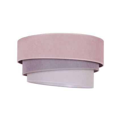 Duolla - Deckenleuchte TRIO 1xE27/15W/230V Ø 45 cm rosa/grau/weiß