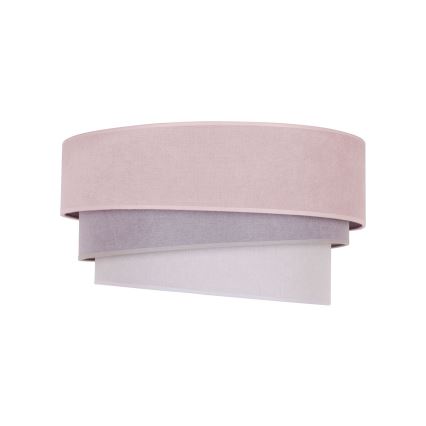 Duolla - Deckenleuchte TRIO 1xE27/15W/230V Ø 45 cm rosa/grau/weiß