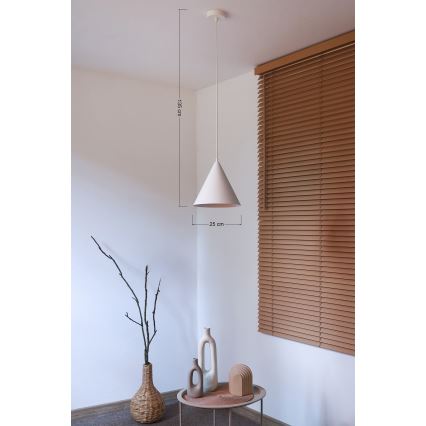 Duolla - Hängeleuchte am Kabel IRONLINE 1xG9/3W/230V Ø 25 cm weiß