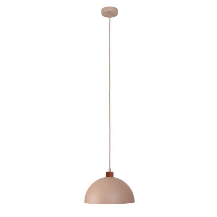 Duolla - Hängeleuchte an Kabel IRONLINE 1xE27/15W/230V Ø 27 cm beige/kupferfarben
