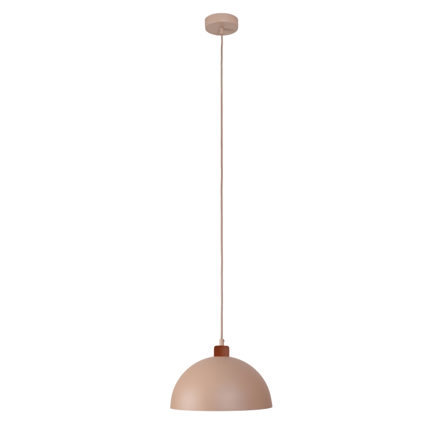 Duolla - Hängeleuchte an Kabel IRONLINE 1xE27/15W/230V Ø 27 cm beige/kupferfarben