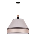 Duolla - Hängeleuchte an Schnur AVIGNON 1xE27/15W/230V d 60 cm beige