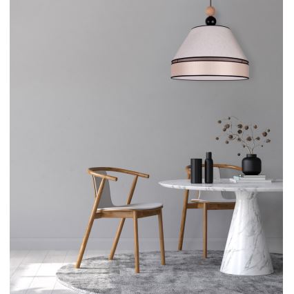 Duolla - Hängeleuchte an Schnur AVIGNON 1xE27/15W/230V d 60 cm beige