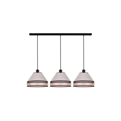 Duolla - Hängeleuchte an Schnur AVIGNON 3xE27/15W/230V beige
