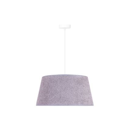 Duolla - Hängeleuchte an Schnur BOUCLE 1xE27/15W/230V d 50 cm grau