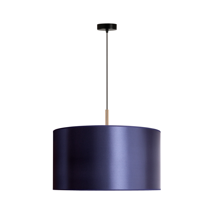 Duolla - Hängeleuchte an Schnur CANNES 1xE27/15W/230V d 45 cm blau/kupfern