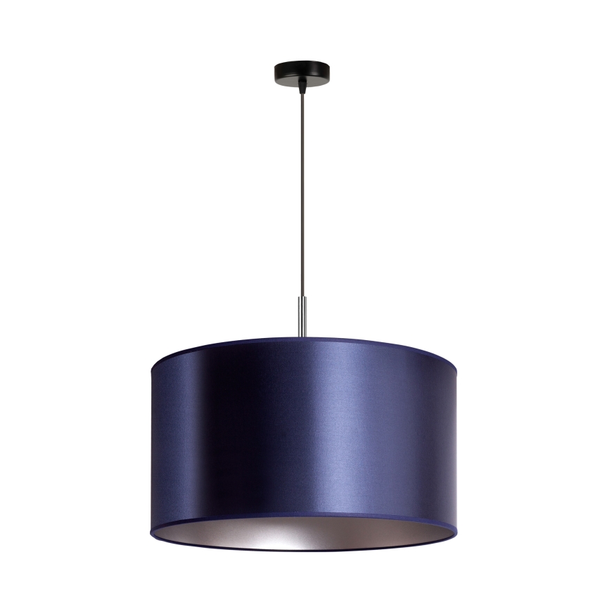 Duolla - Hängeleuchte an Schnur CANNES 1xE27/15W/230V d 45 cm blau/silbern