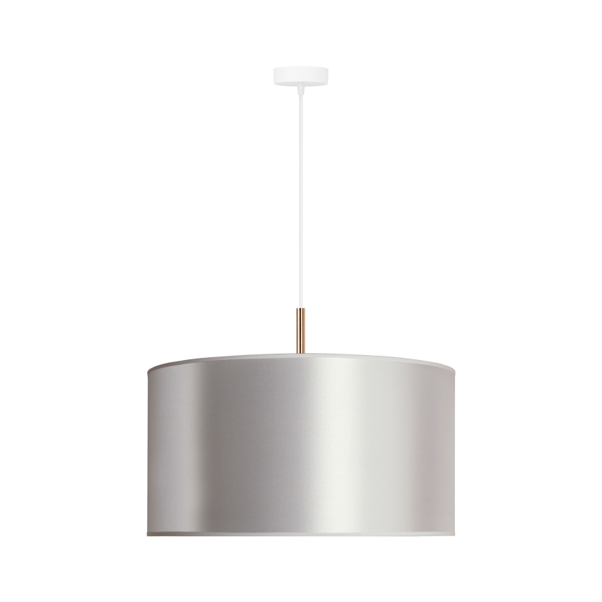 Duolla - Hängeleuchte an Schnur CANNES 1xE27/15W/230V d 45 cm silbern/kupfern