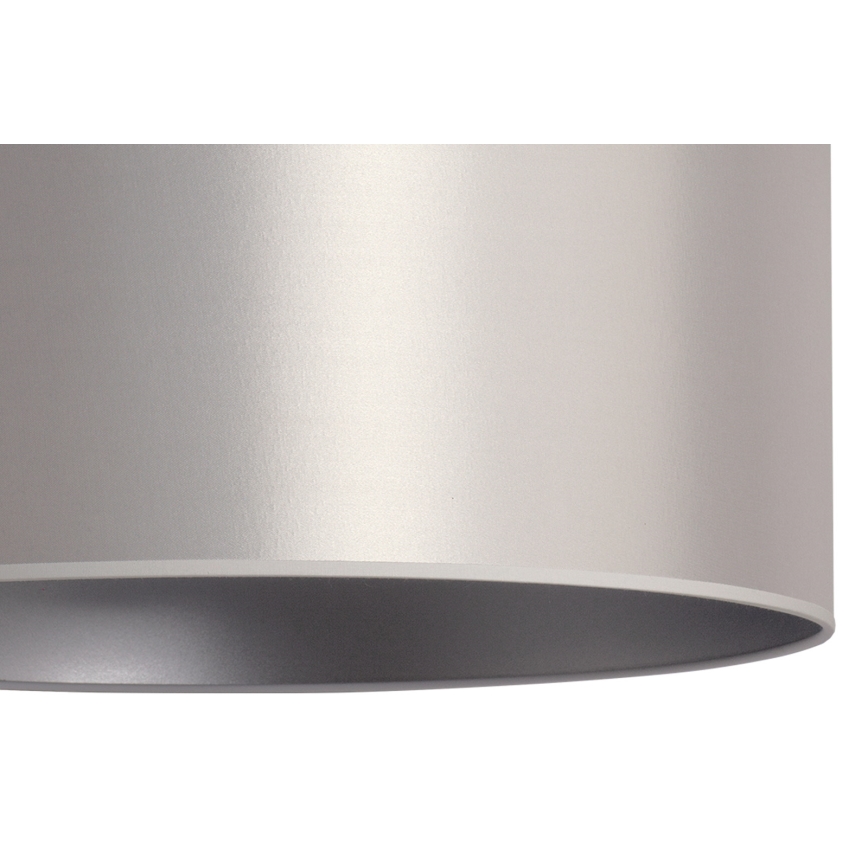 Duolla - Hängeleuchte an Schnur CANNES 1xE27/15W/230V d 50 cm silbern