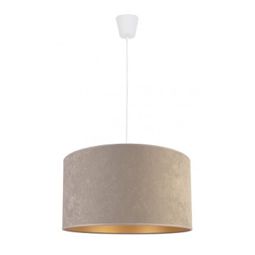 Duolla - Hängeleuchte an Seil ROLLER 1xE27/40W/230V Ø 40 cm grau