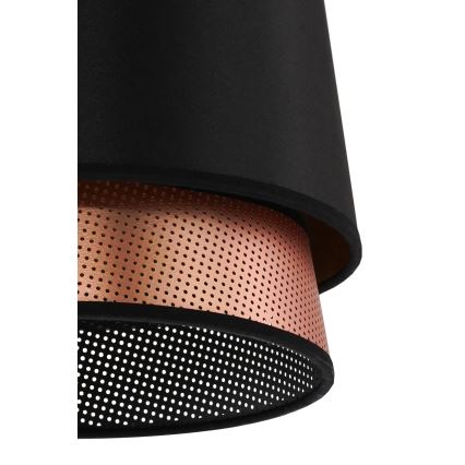 Duolla - Hängeleuchte BELL SHINY 1xE27/15W/230V d 25 cm schwarz/kupfern