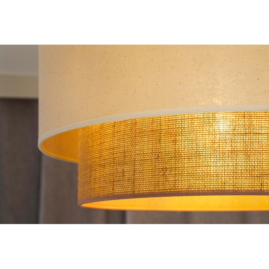 Duolla - Hängeleuchte BOHO 1xE27/15W/230V beige/braun