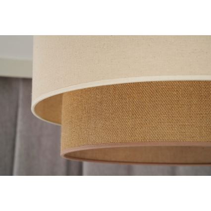 Duolla - Hängeleuchte BOHO 1xE27/15W/230V beige/braun