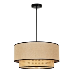 Duolla - Hängeleuchte BOHO 1xE27/15W/230V beige/Ratan
