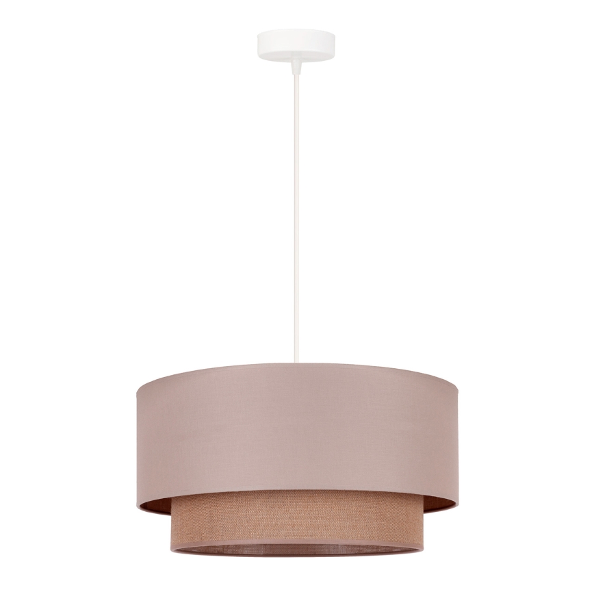 Duolla - Hängeleuchte BOHO 1xE27/15W/230V d 45 cm beige/braun
