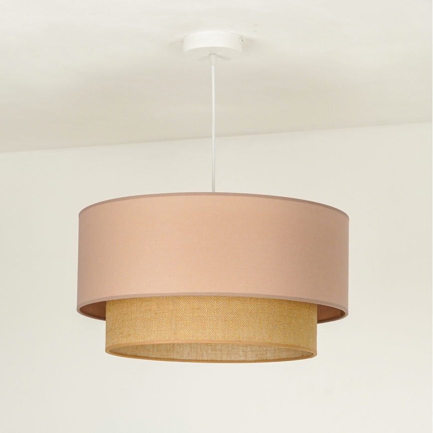 Duolla - Hängeleuchte BOHO 1xE27/15W/230V d 45 cm beige/braun