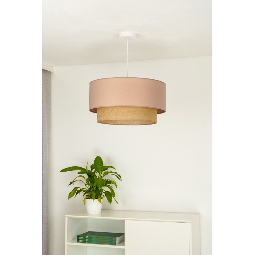 Duolla - Hängeleuchte BOHO 1xE27/15W/230V d 45 cm beige/braun