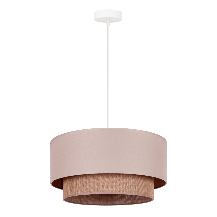 Duolla - Hängeleuchte BOHO 1xE27/15W/230V d 45 cm beige/braun