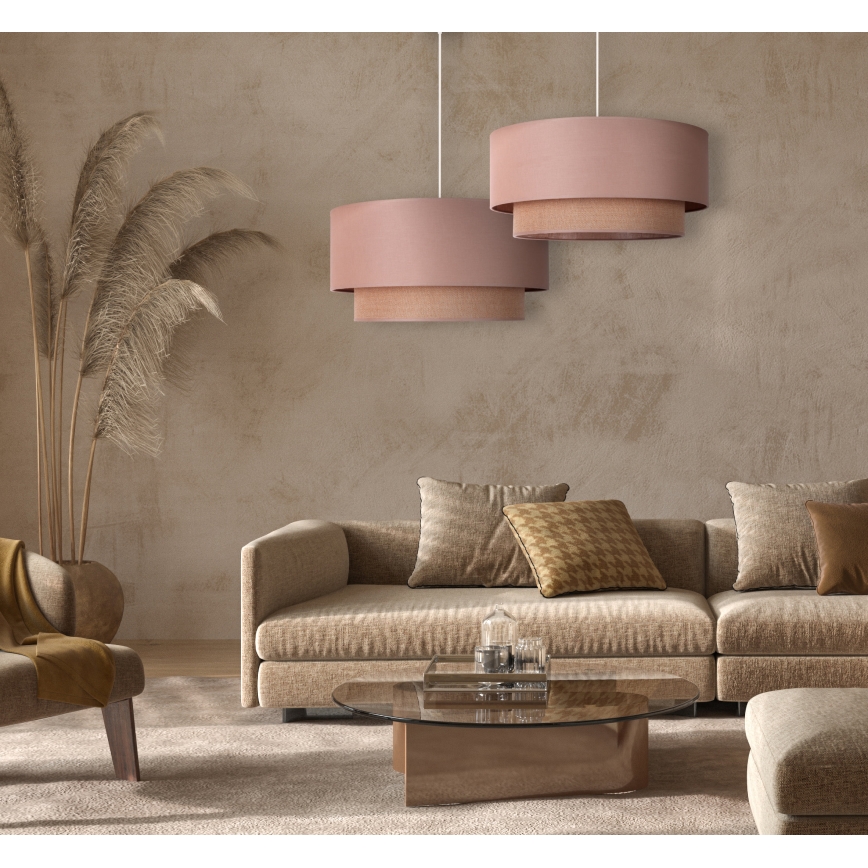 Duolla - Hängeleuchte BOHO 1xE27/15W/230V d 45 cm beige/braun
