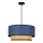 Duolla - Hängeleuchte BOHO 1xE27/15W/230V d 45 cm blau/Rattan