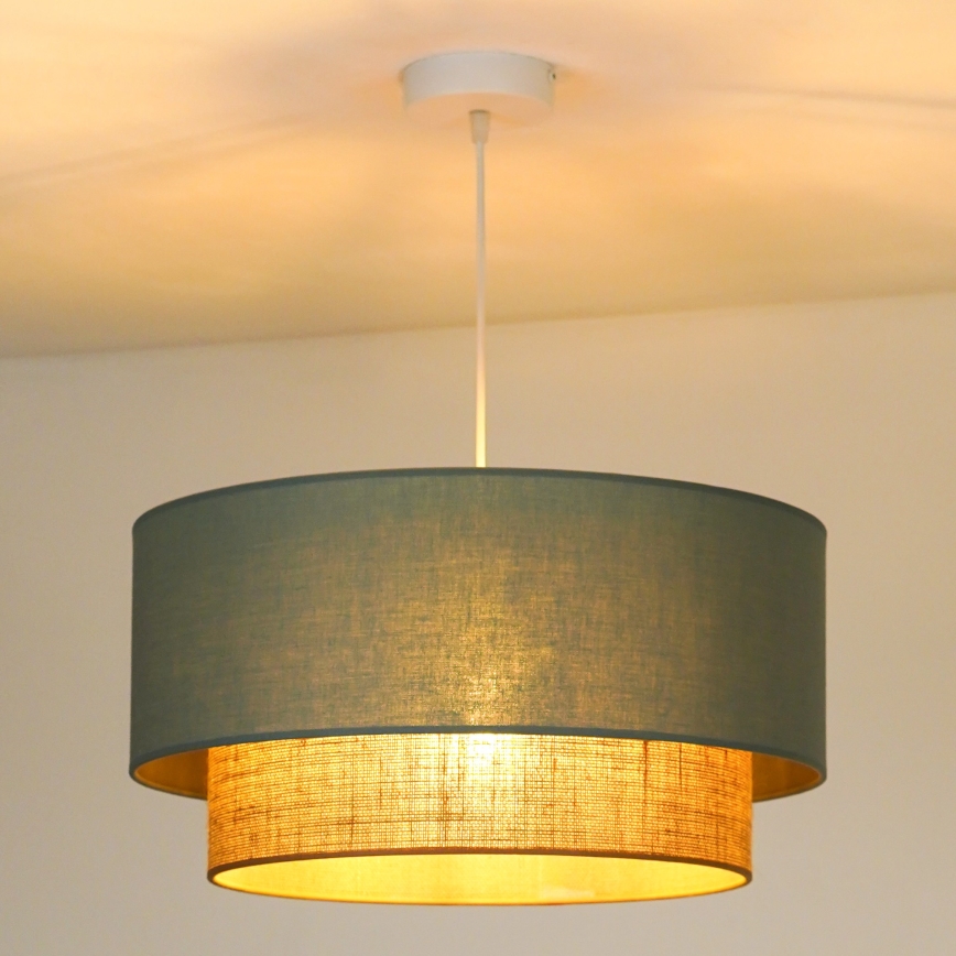 Duolla - Hängeleuchte BOHO 1xE27/15W/230V d 45 cm grün/braun