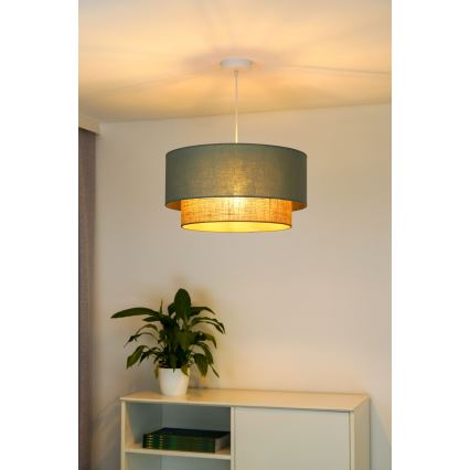 Duolla - Hängeleuchte BOHO 1xE27/15W/230V d 45 cm grün/braun