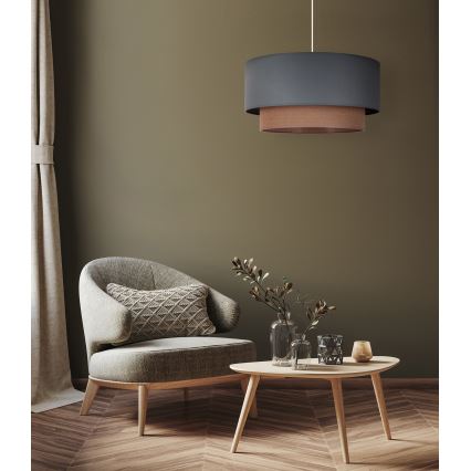 Duolla - Hängeleuchte BOHO 1xE27/15W/230V d 45 cm grün/braun