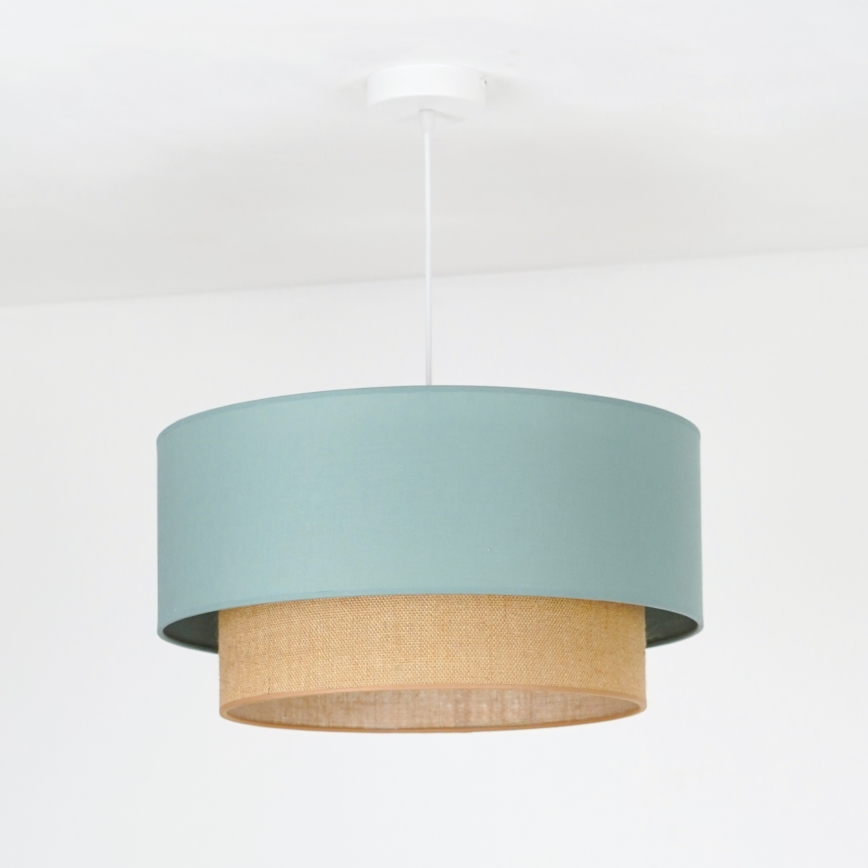 Duolla - Hängeleuchte BOHO 1xE27/15W/230V d 45 cm grün/braun