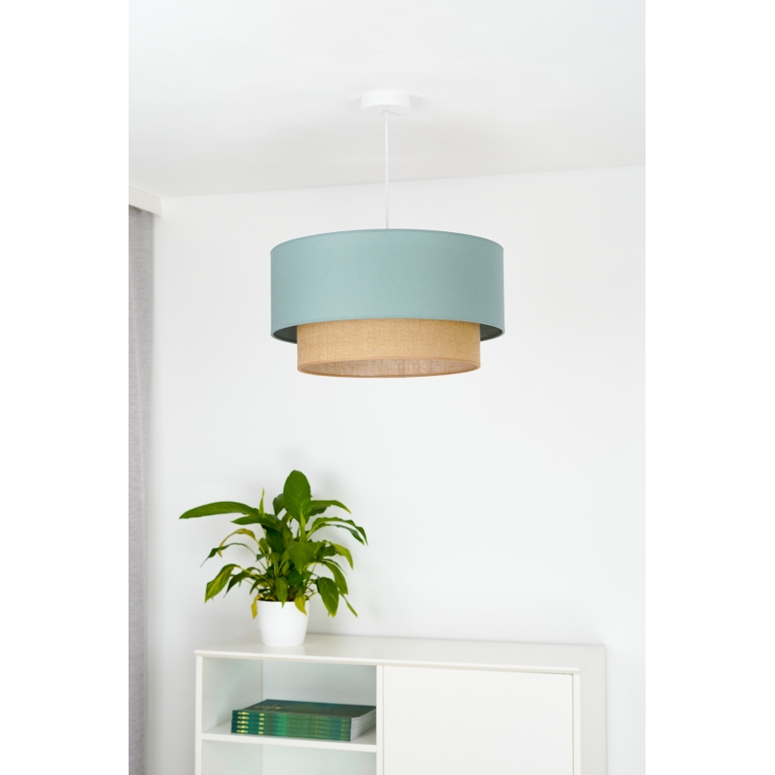 Duolla - Hängeleuchte BOHO 1xE27/15W/230V d 45 cm grün/braun